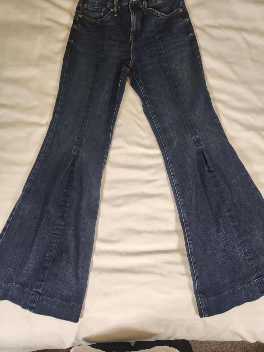 Express Dark Blue Flare Jeans